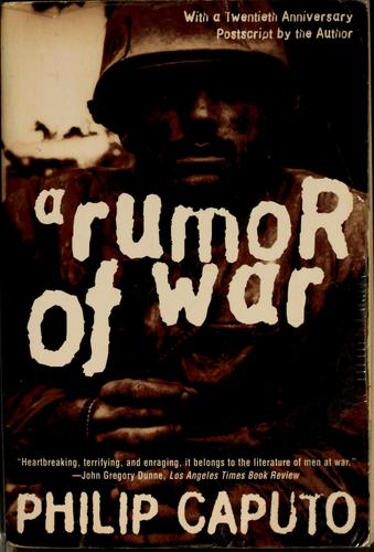 A Rumor of War by Philip Caputo book cover